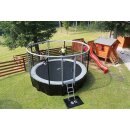 Akrobat Gallus PLUS Trampolin Schwarz/Grau - Der...