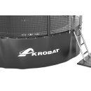 Akrobat Gallus PLUS Trampolin Schwarz/Grau - Der Bestseller für den gewerblichen Gebrauch!