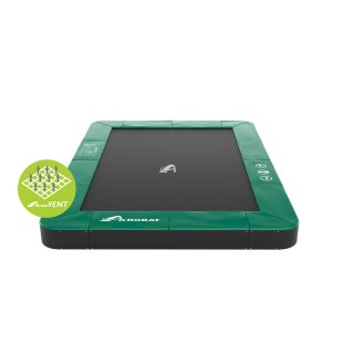 Akrobat Primus FLAT Trampolin Grün Rechteckig